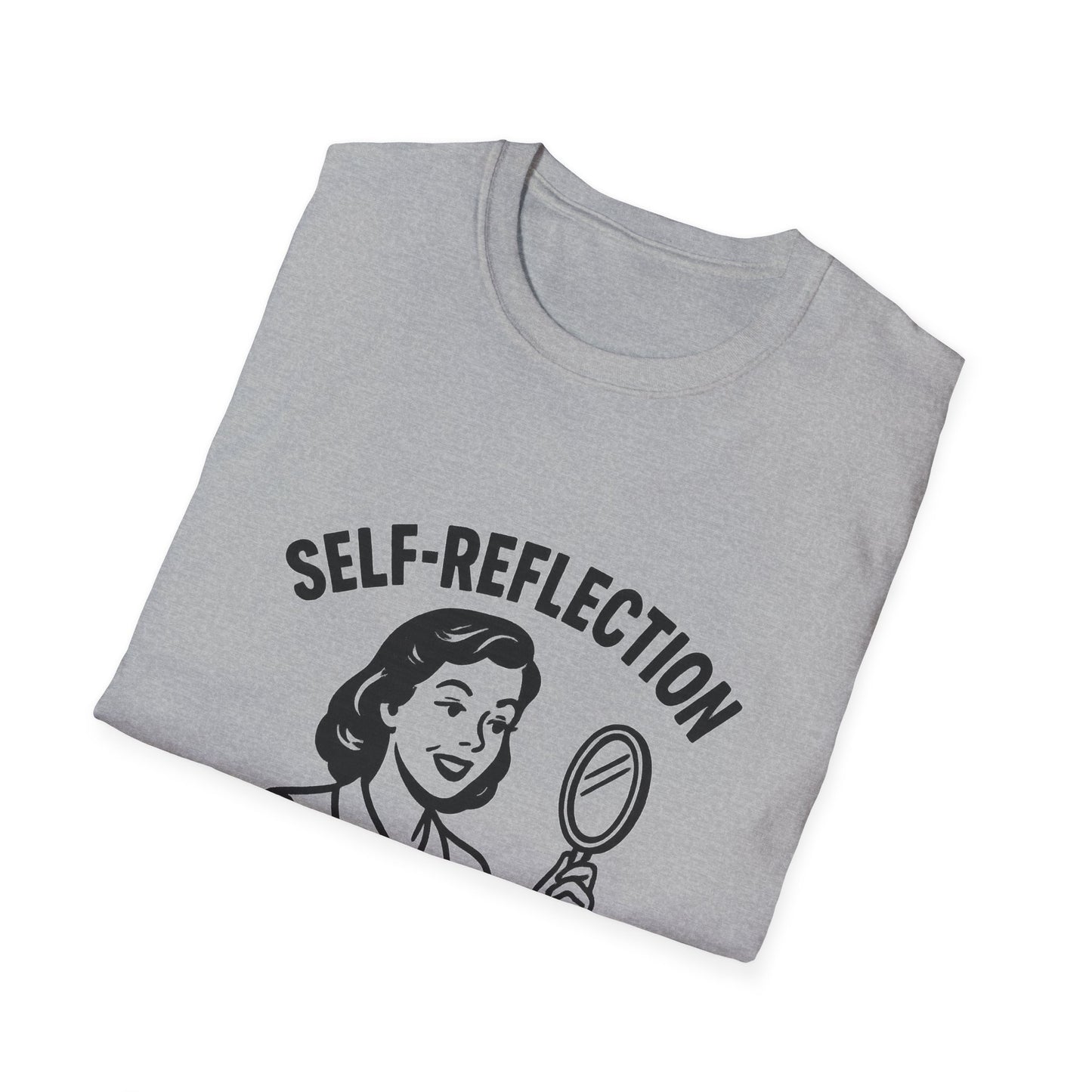Self-Reflection Motivational Unisex T-Shirt, Self-Care Gift
