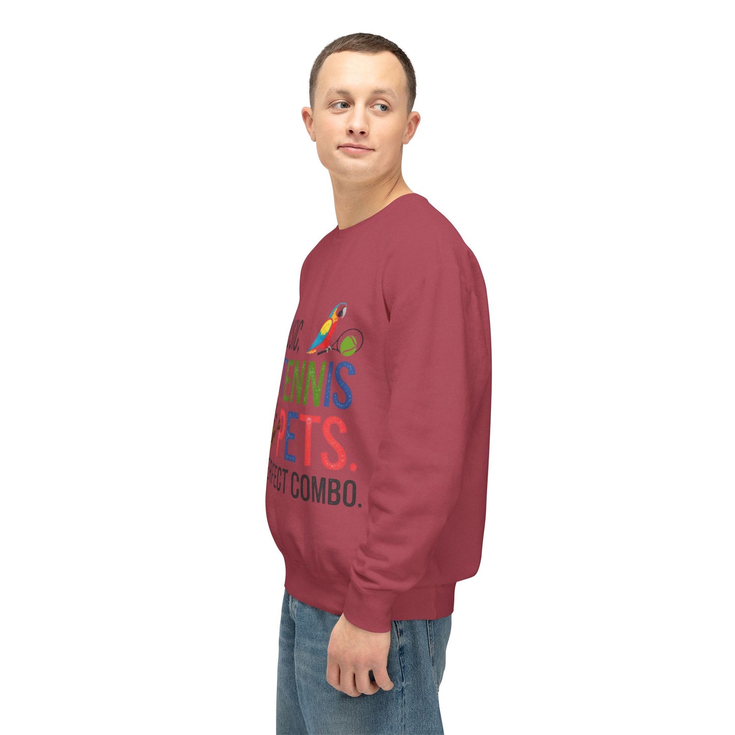 Music, Tennis & Pets Unisex Crewneck Sweatshirt