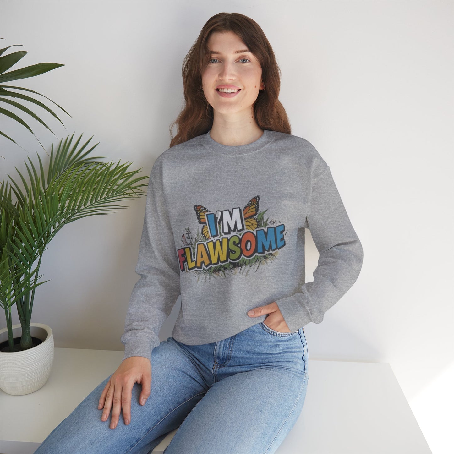 Crewneck Sweatshirt -I'm Flawsome