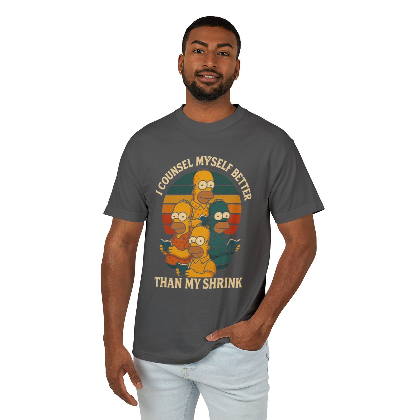 Heavyweight Cotton Tee -I Counsel Myself Better