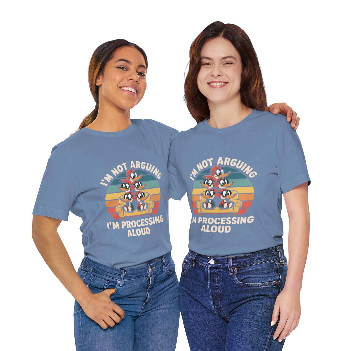 Unisex Jersey Tee - I'm Not Arguing, I'm Processing Aloud
