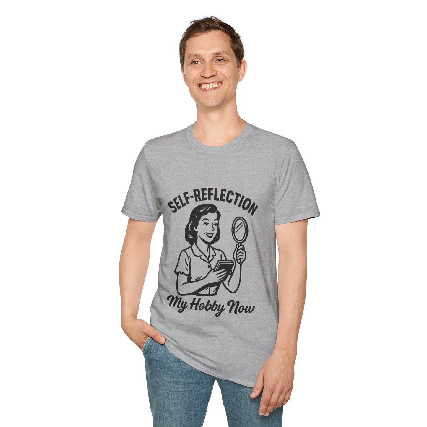 Self-Reflection Motivational Unisex T-Shirt, Self-Care Gift