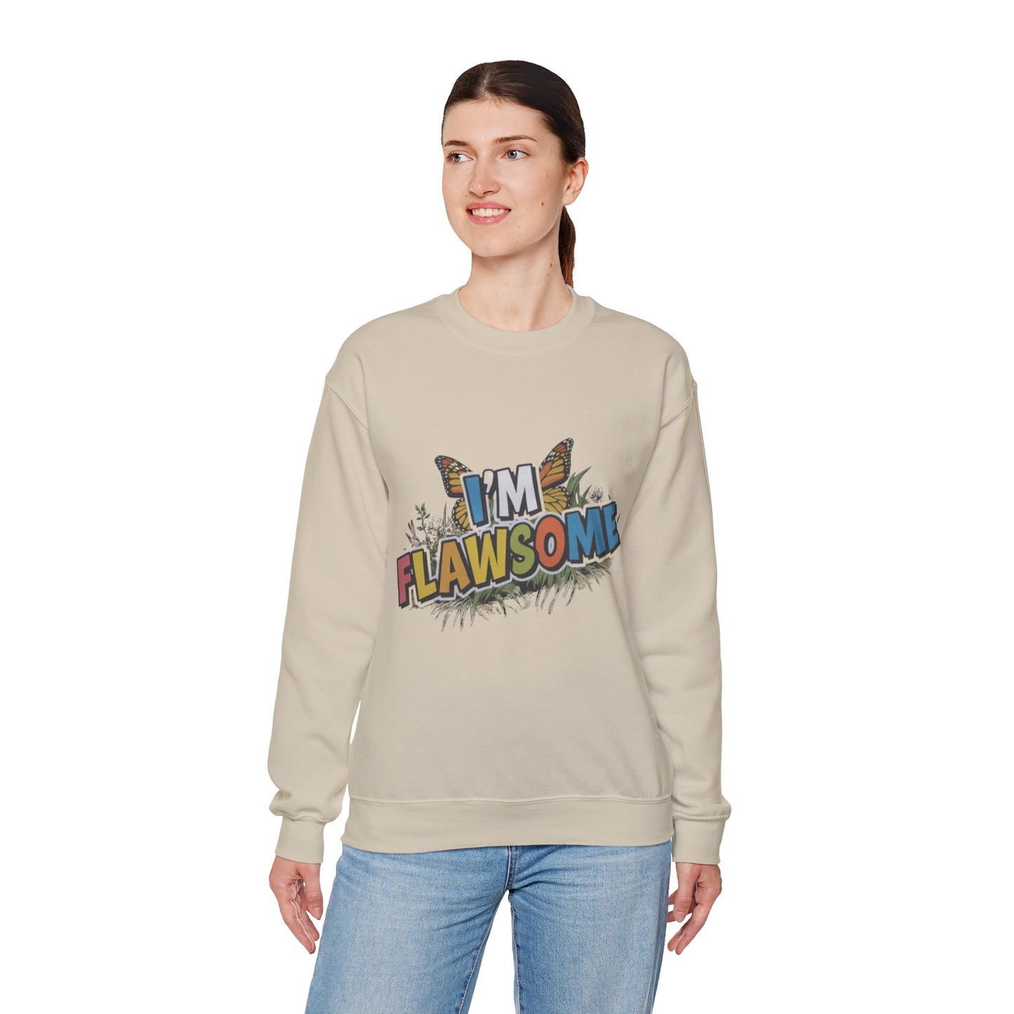 Crewneck Sweatshirt -I'm Flawsome