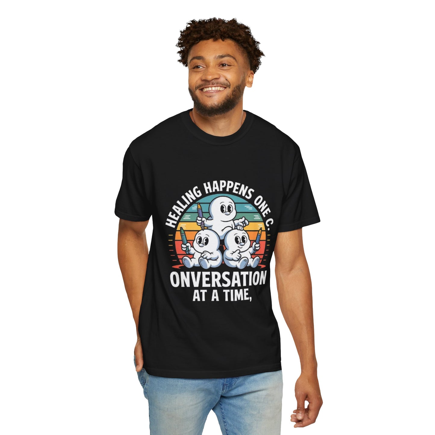 Unisex Garment-Dyed T-shirt - Healing Happens