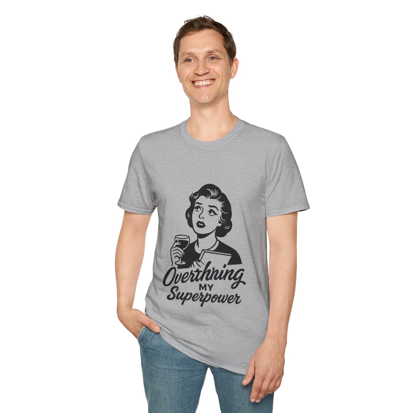 Unisex Softstyle T-Shirt - Overthinking My Superpower Tee