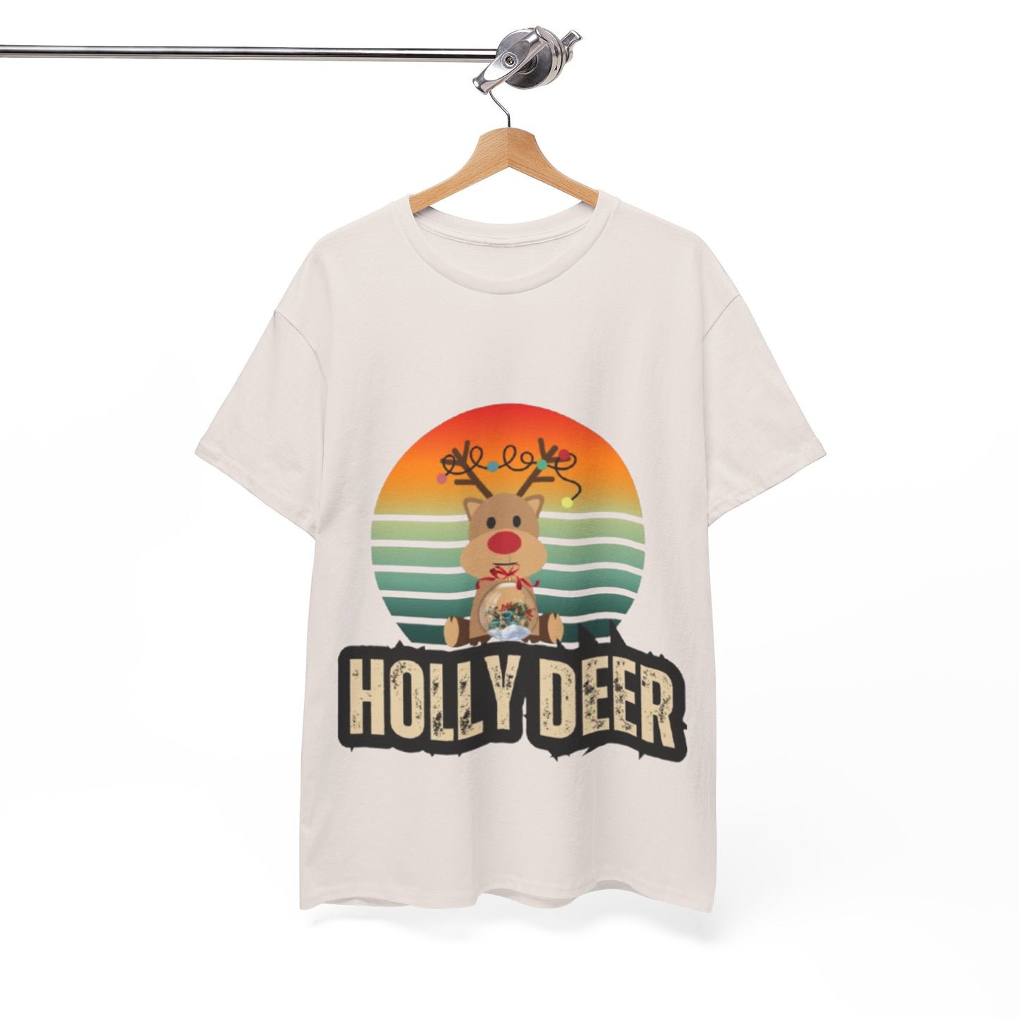 Unisex Cotton Tee -Holly Deer