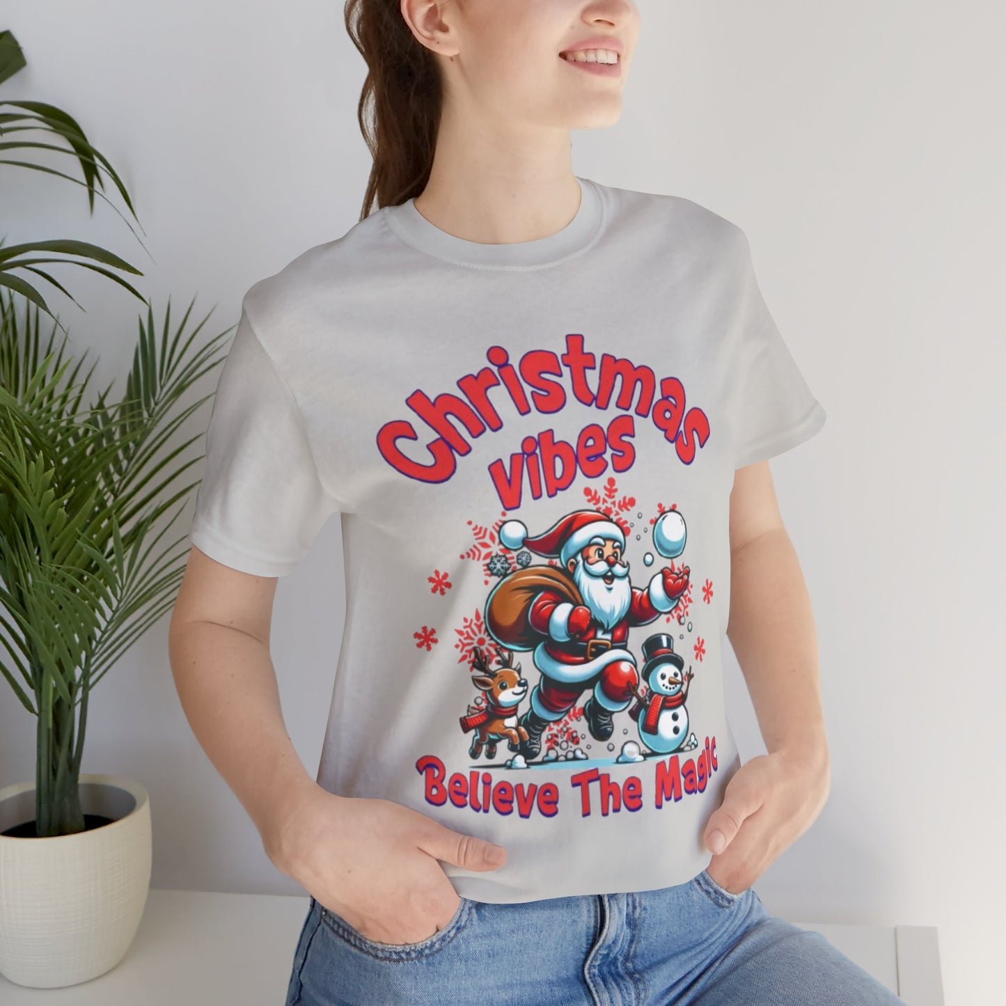 Unisex Jersey Short Sleeve Tee -Christmas vibes