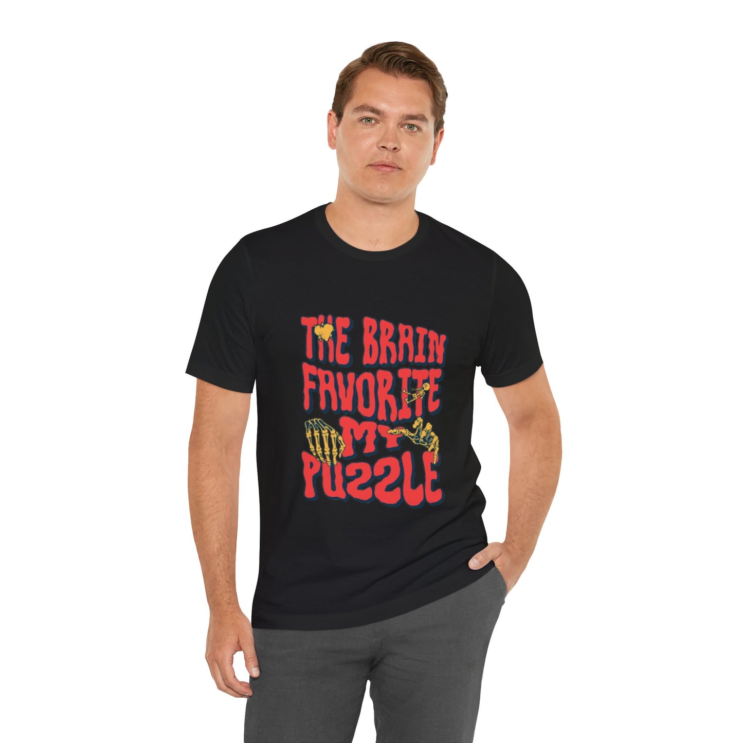 Psychology Enthusiast Unisex Tee - The Brain is my Favorite Puzzle