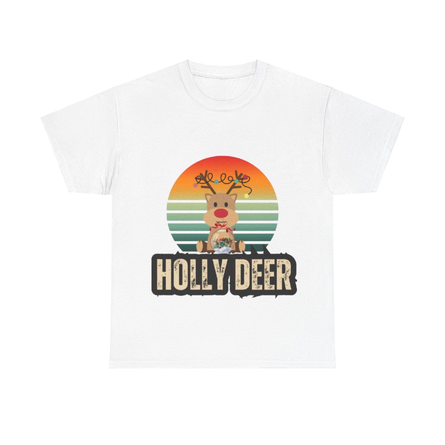 Unisex Cotton Tee -Holly Deer