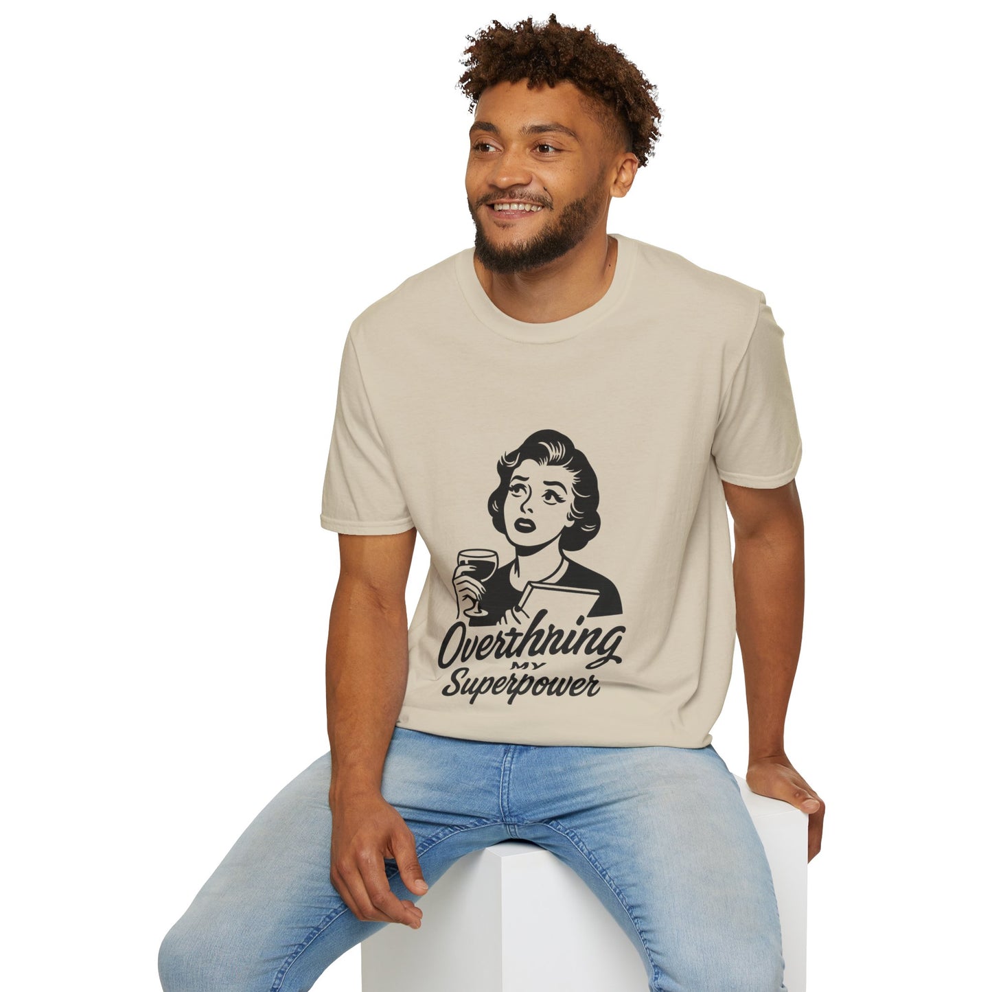Unisex Softstyle T-Shirt - Overthinking My Superpower Tee