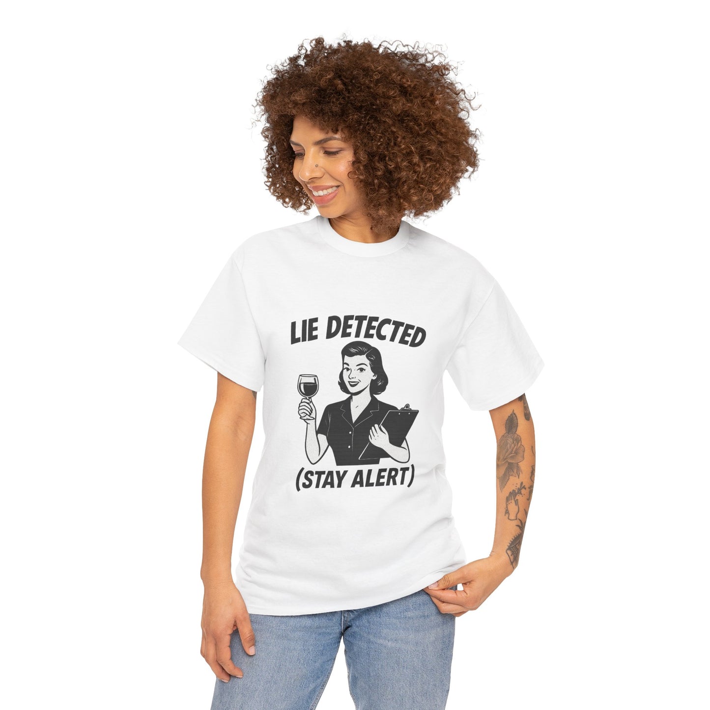Funny Lie Detected Unisex Tee