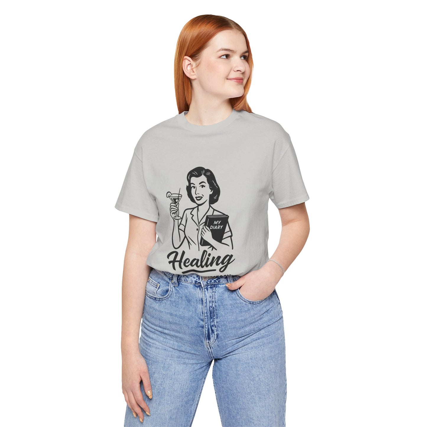Healing But Make It Messy Tee - Unisex Jersey Short Sleeve T-Shirt