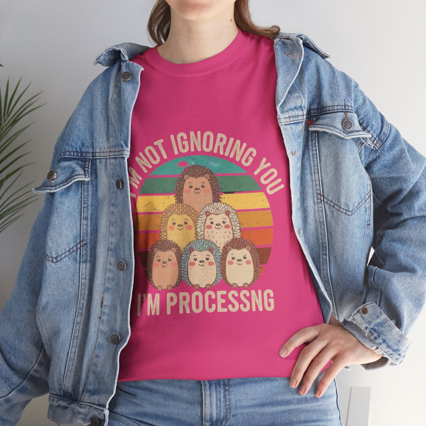 Funny Psychology Unisex Tee - 'I'm Not Ignoring You, I'm Processing'