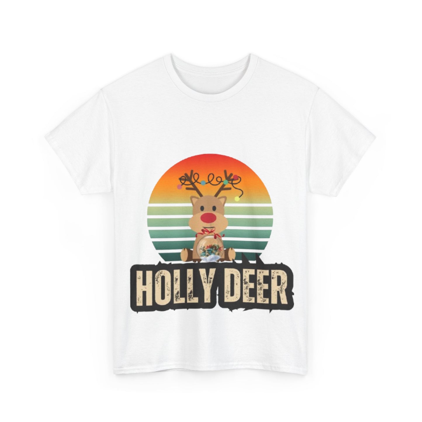 Unisex Cotton Tee -Holly Deer