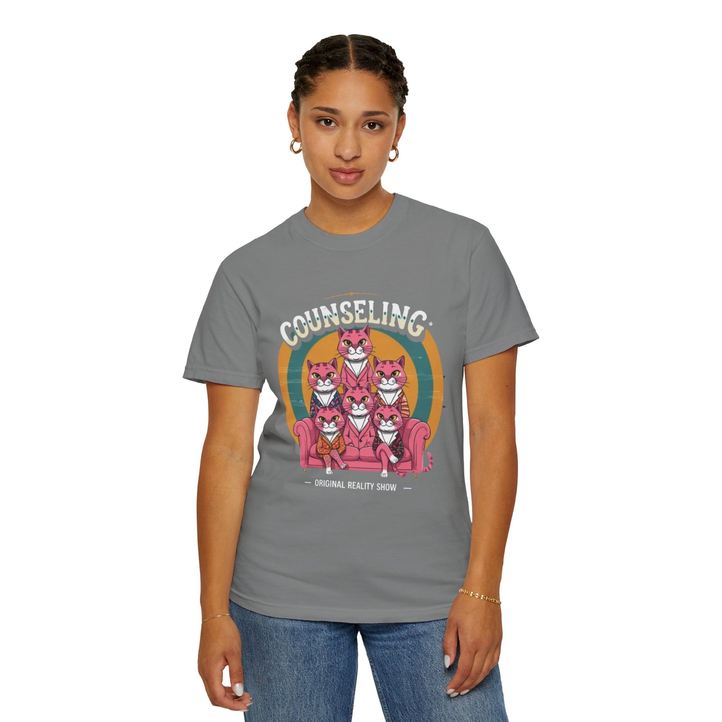 Unisex Garment-Dyed T-Shirt -Counseling Cats