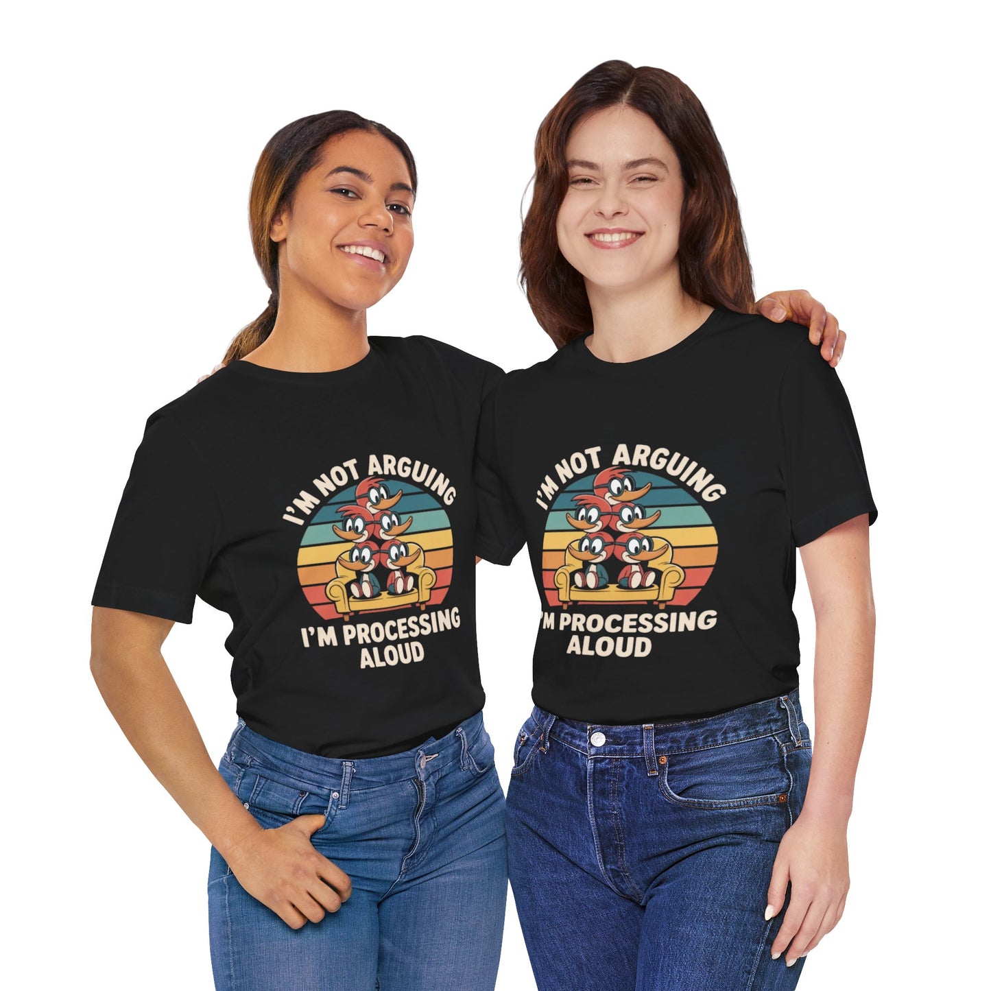 Unisex Jersey Tee - I'm Not Arguing, I'm Processing Aloud