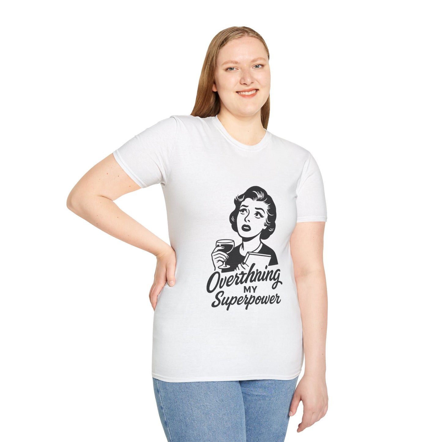 Unisex Softstyle T-Shirt - Overthinking My Superpower Tee