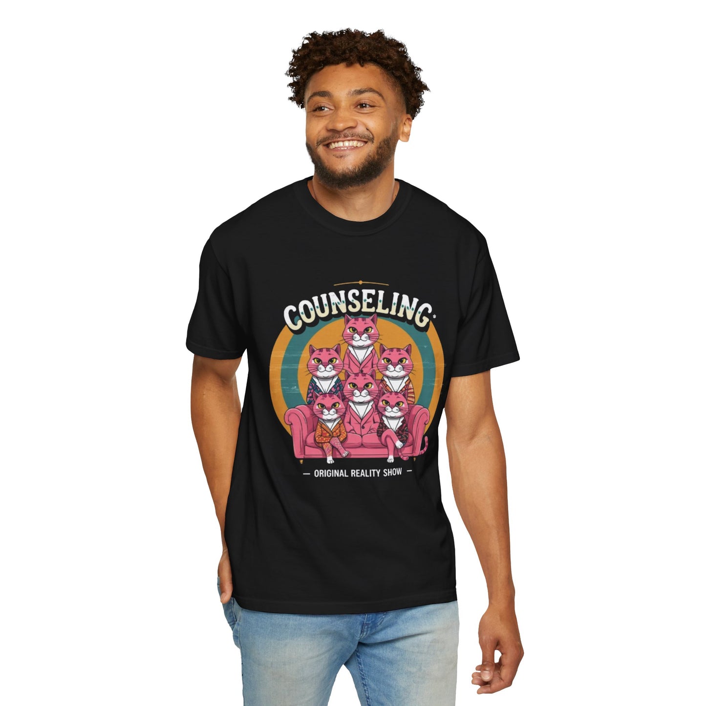 Unisex Garment-Dyed T-Shirt -Counseling Cats