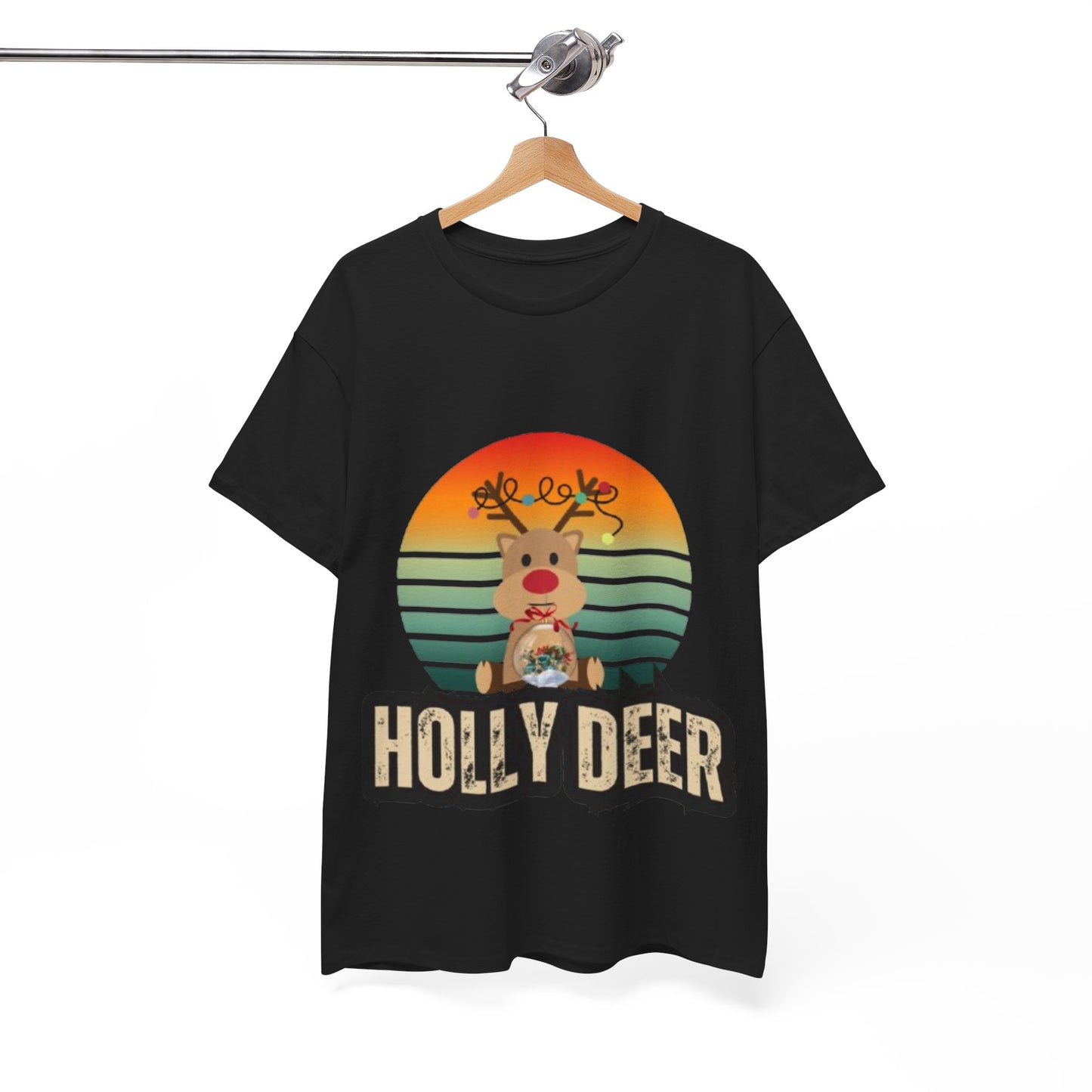 Unisex Cotton Tee -Holly Deer