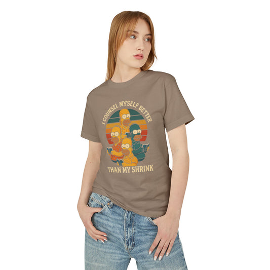 Heavyweight Cotton Tee -I Counsel Myself Better