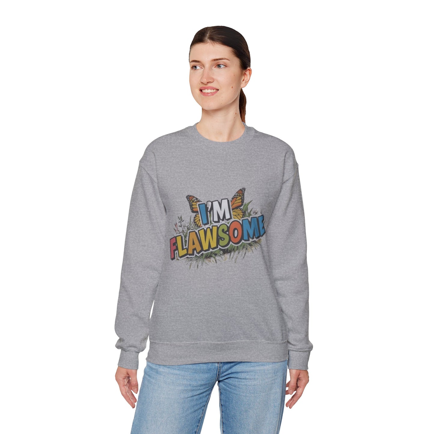 Crewneck Sweatshirt -I'm Flawsome