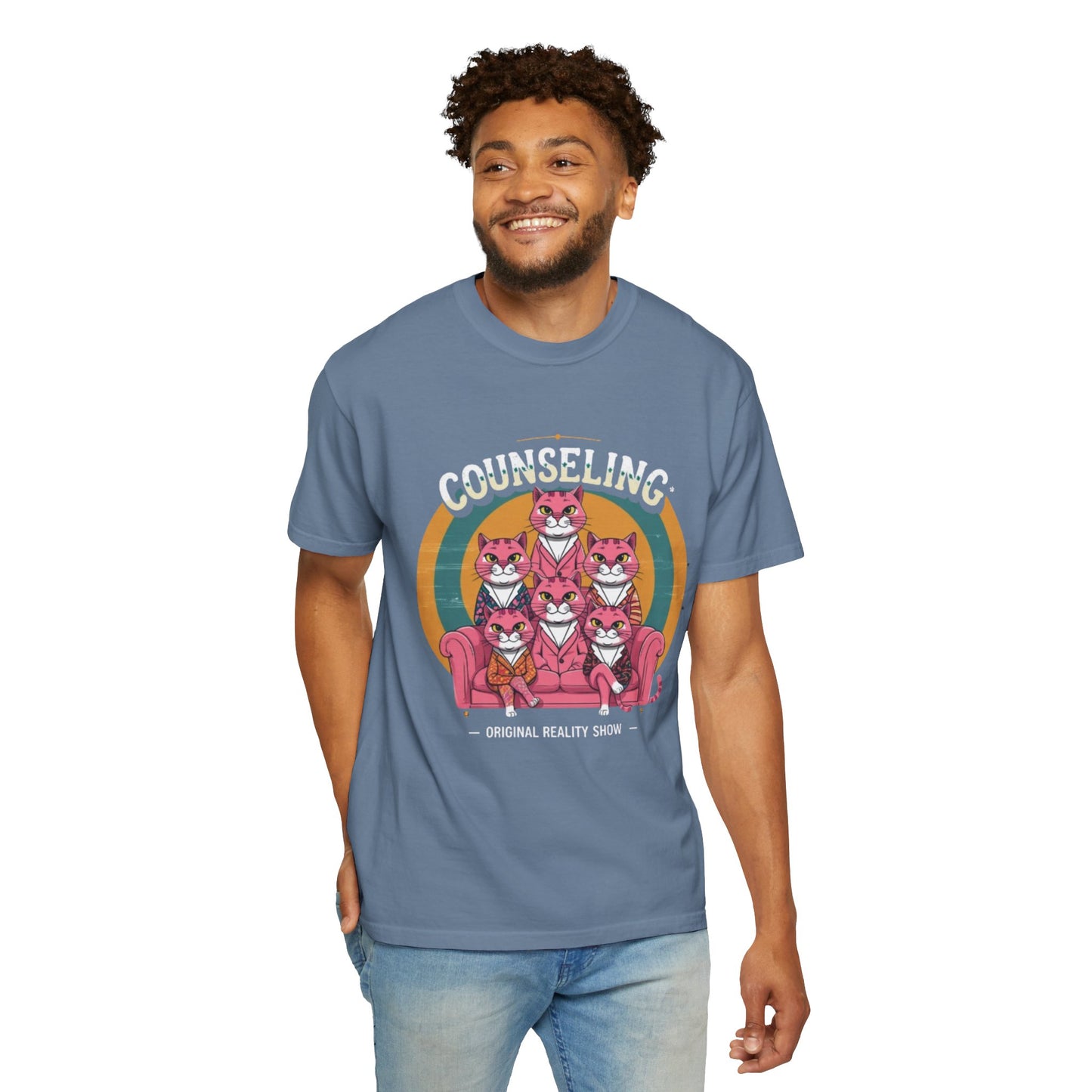 Unisex Garment-Dyed T-Shirt -Counseling Cats