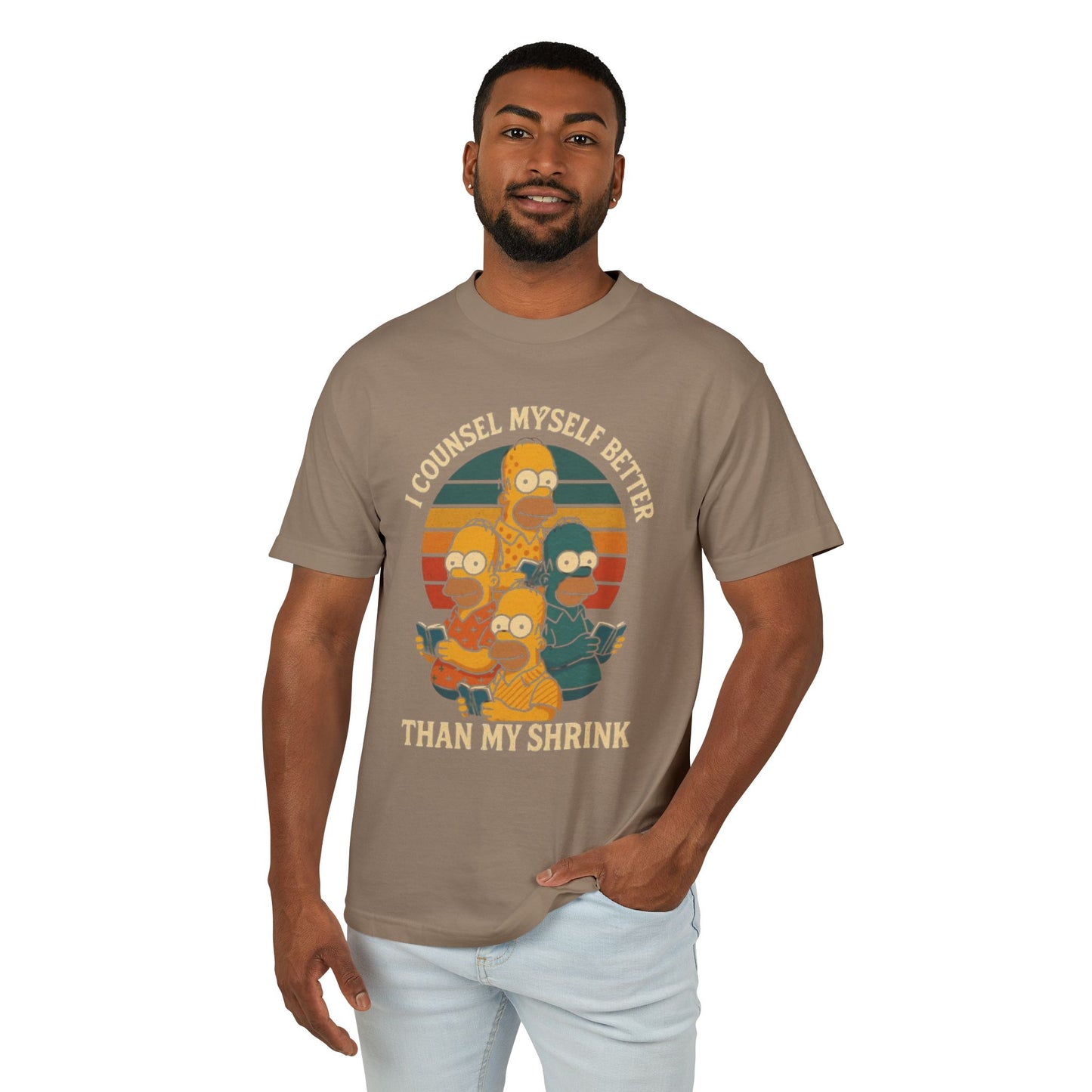Heavyweight Cotton Tee -I Counsel Myself Better