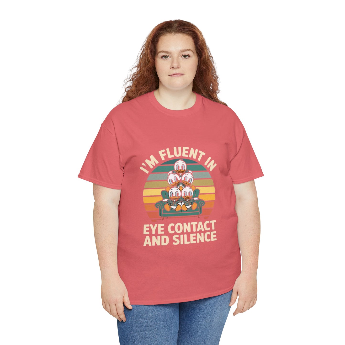 Unisex Heavy Cotton Tee -Fluent in Eye Contact