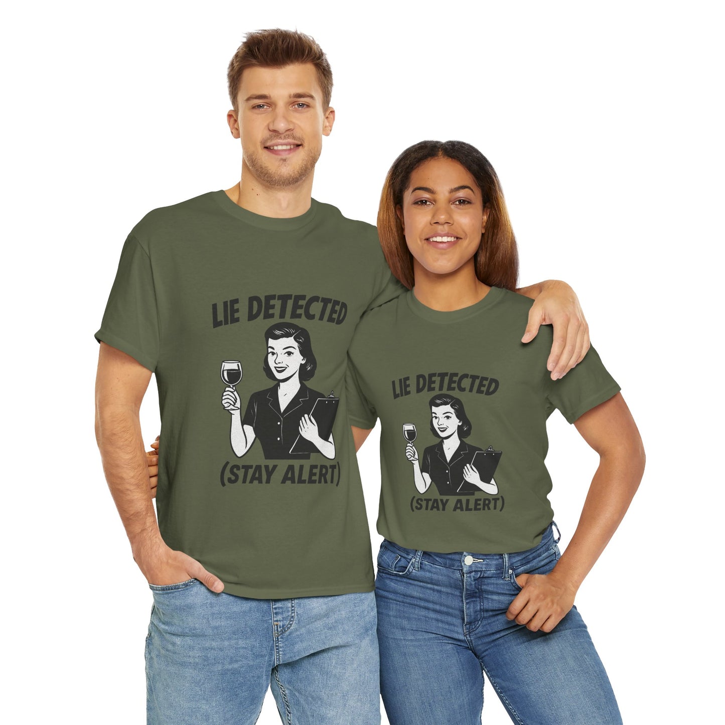 Funny Lie Detected Unisex Tee