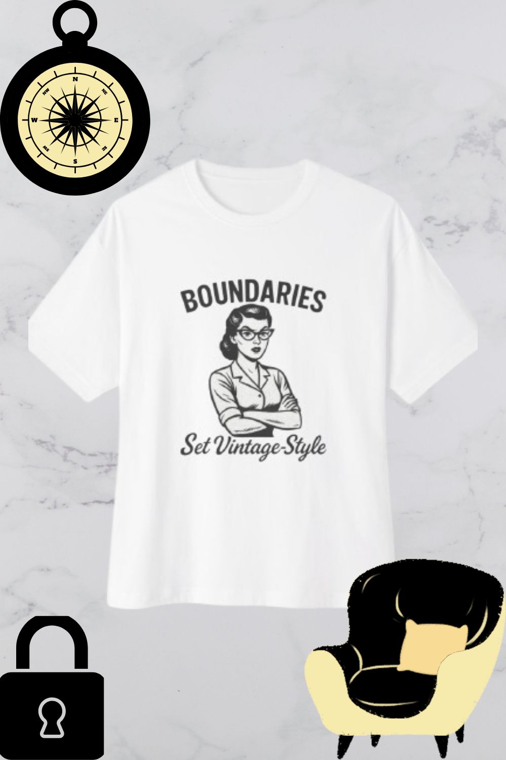 Vintage Style Oversized Tee