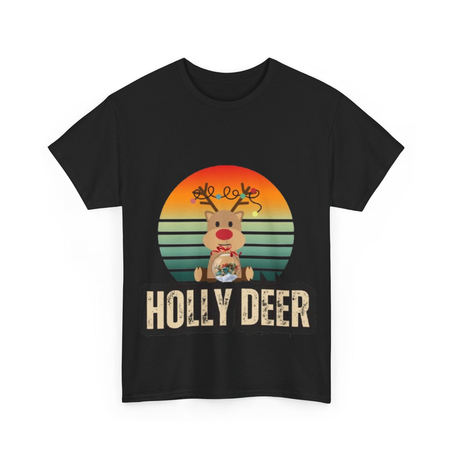 Unisex Cotton Tee -Holly Deer