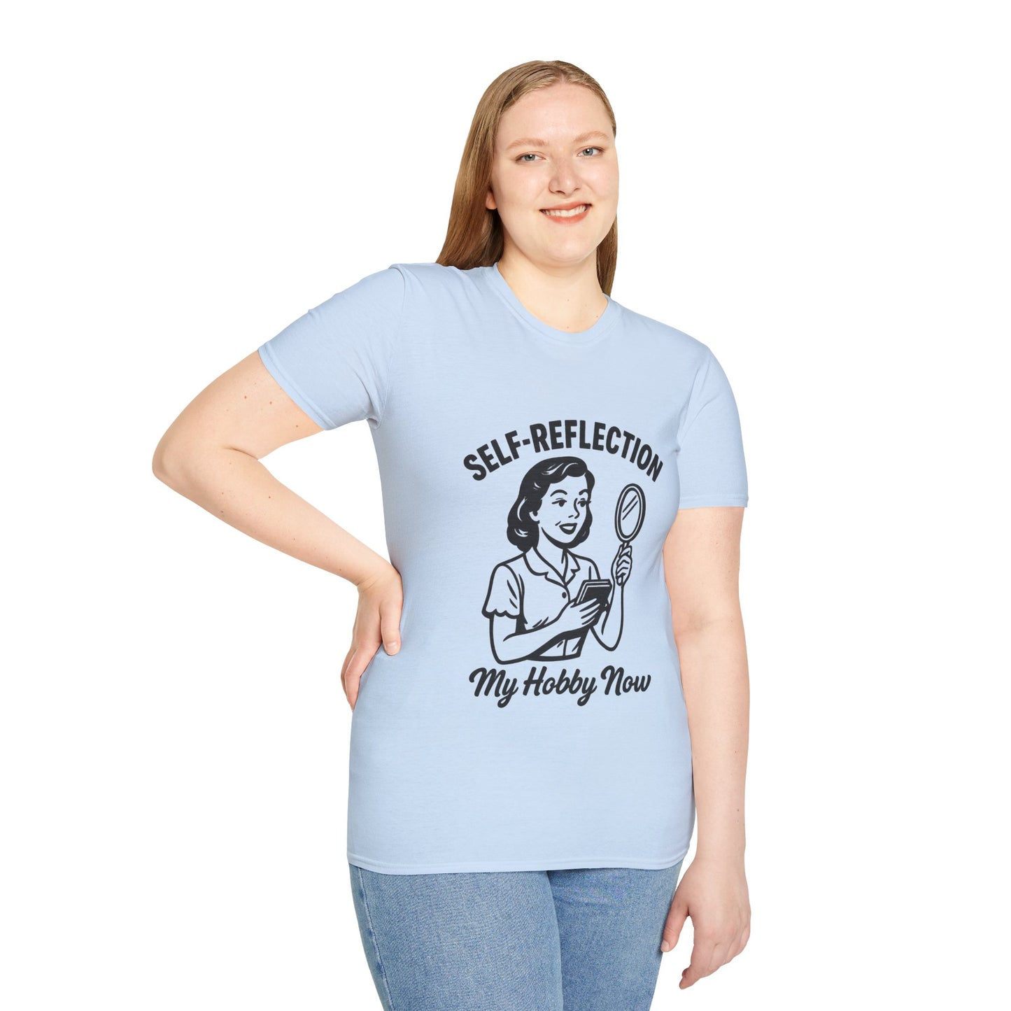 Self-Reflection Motivational Unisex T-Shirt, Self-Care Gift