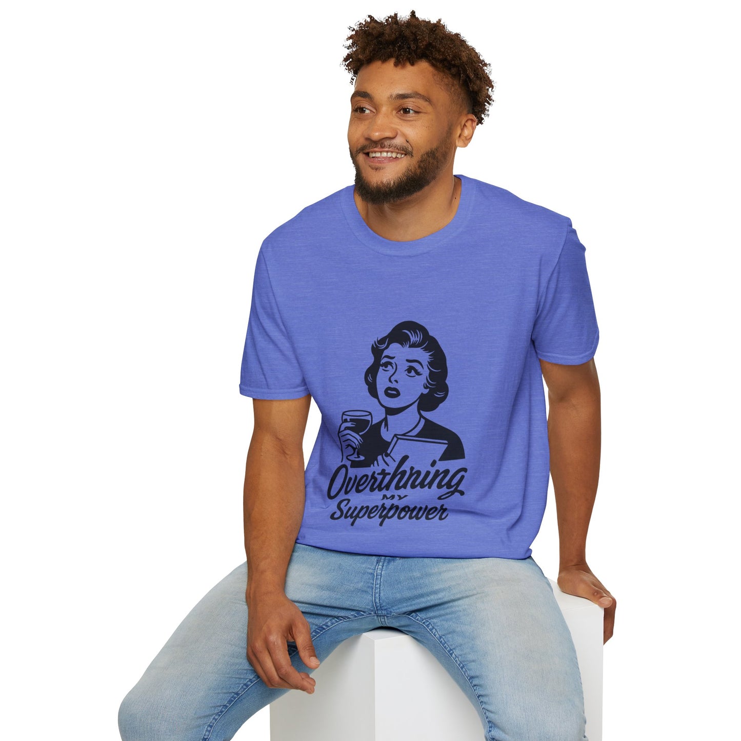 Unisex Softstyle T-Shirt - Overthinking My Superpower Tee