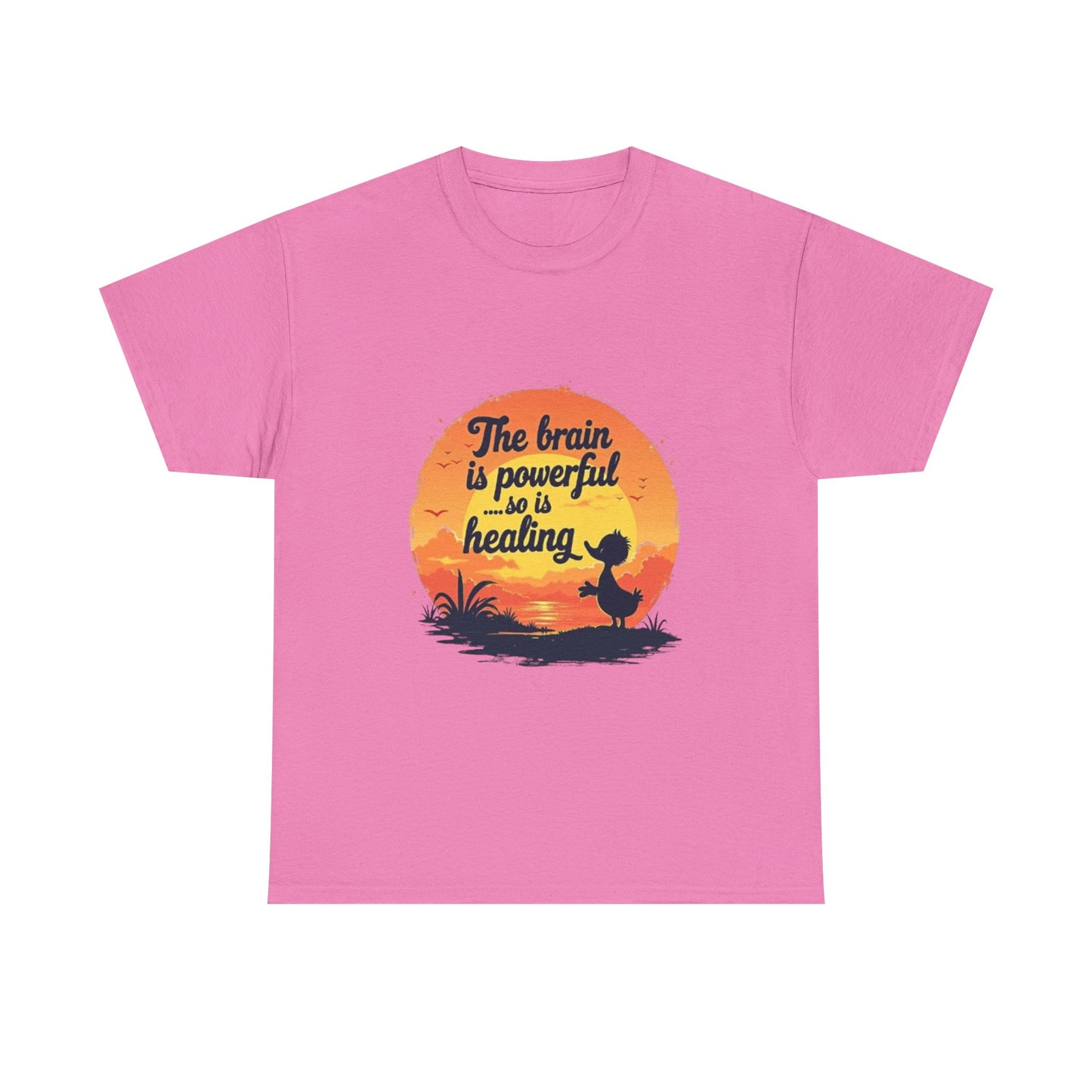 Unisex Heavy Cotton Tee - The Brain is Powerful' Inspirational T-Shirt