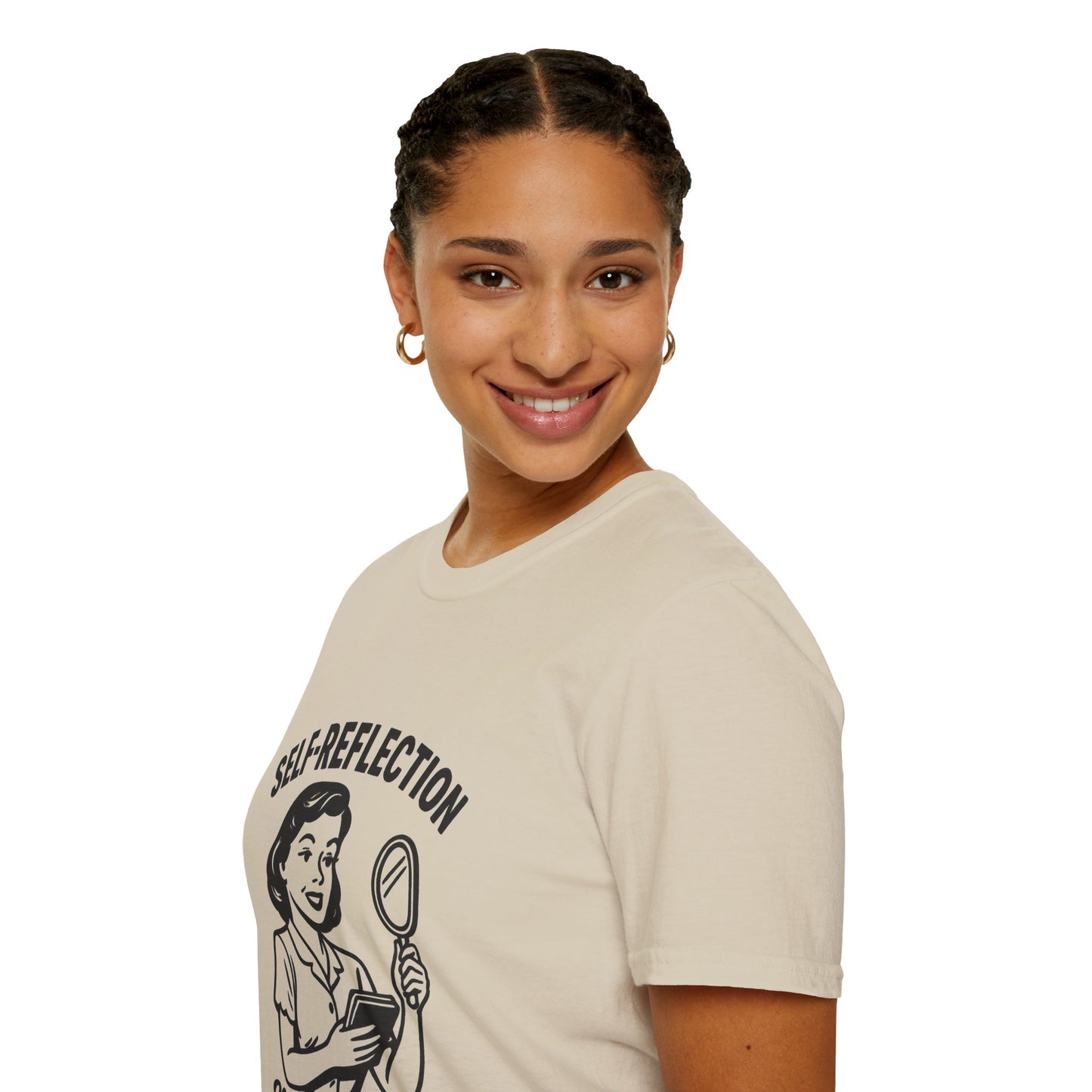 Self-Reflection Motivational Unisex T-Shirt, Self-Care Gift