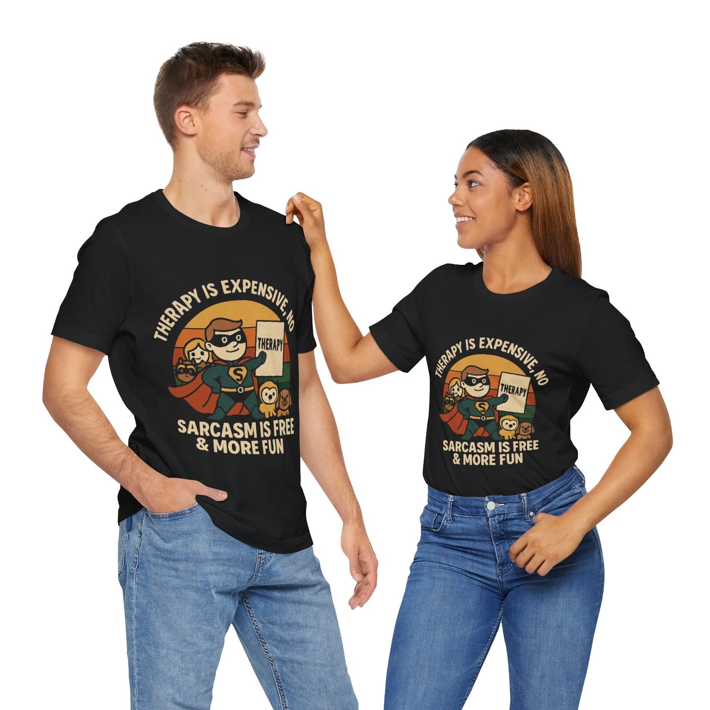 Therapy Humor Tee | Unisex Jersey Short Sleeve Tee, Mental Health Awareness