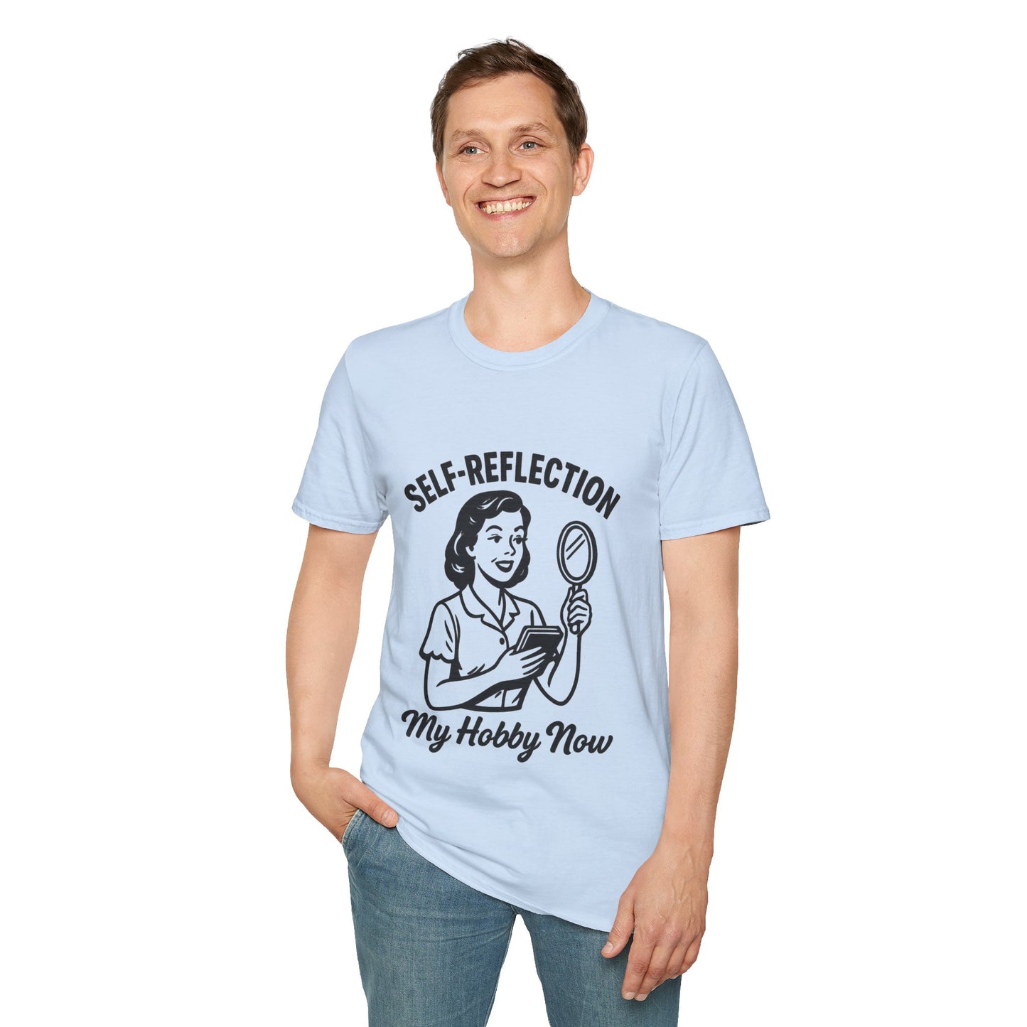 Self-Reflection Motivational Unisex T-Shirt, Self-Care Gift