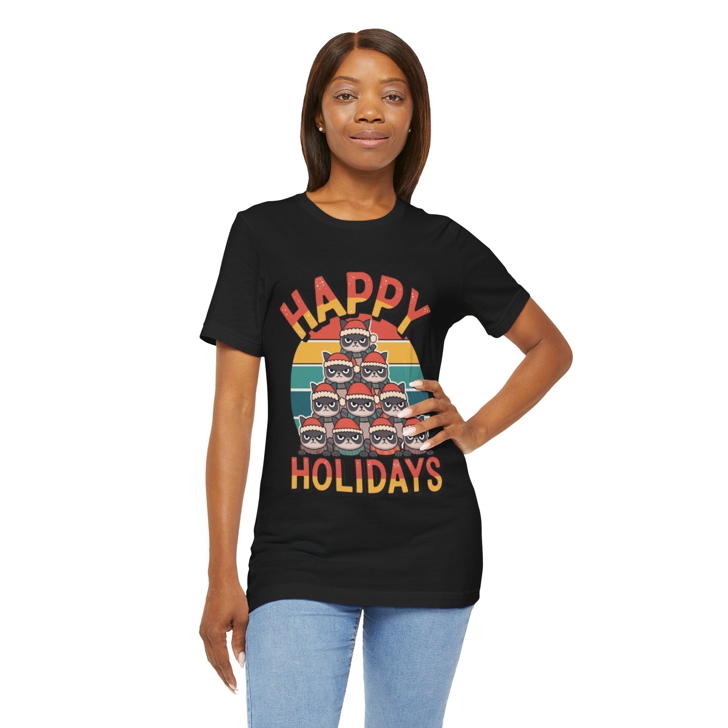 Unisex Jersey Short Sleeve Tee - Happy Holidays