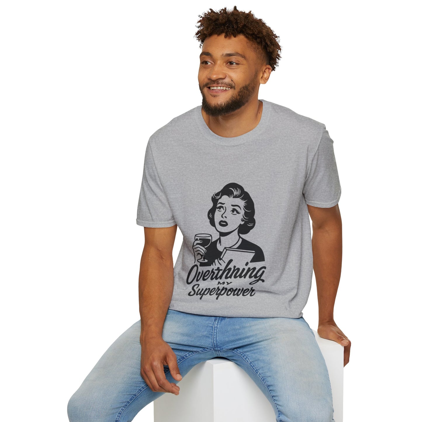 Unisex Softstyle T-Shirt - Overthinking My Superpower Tee