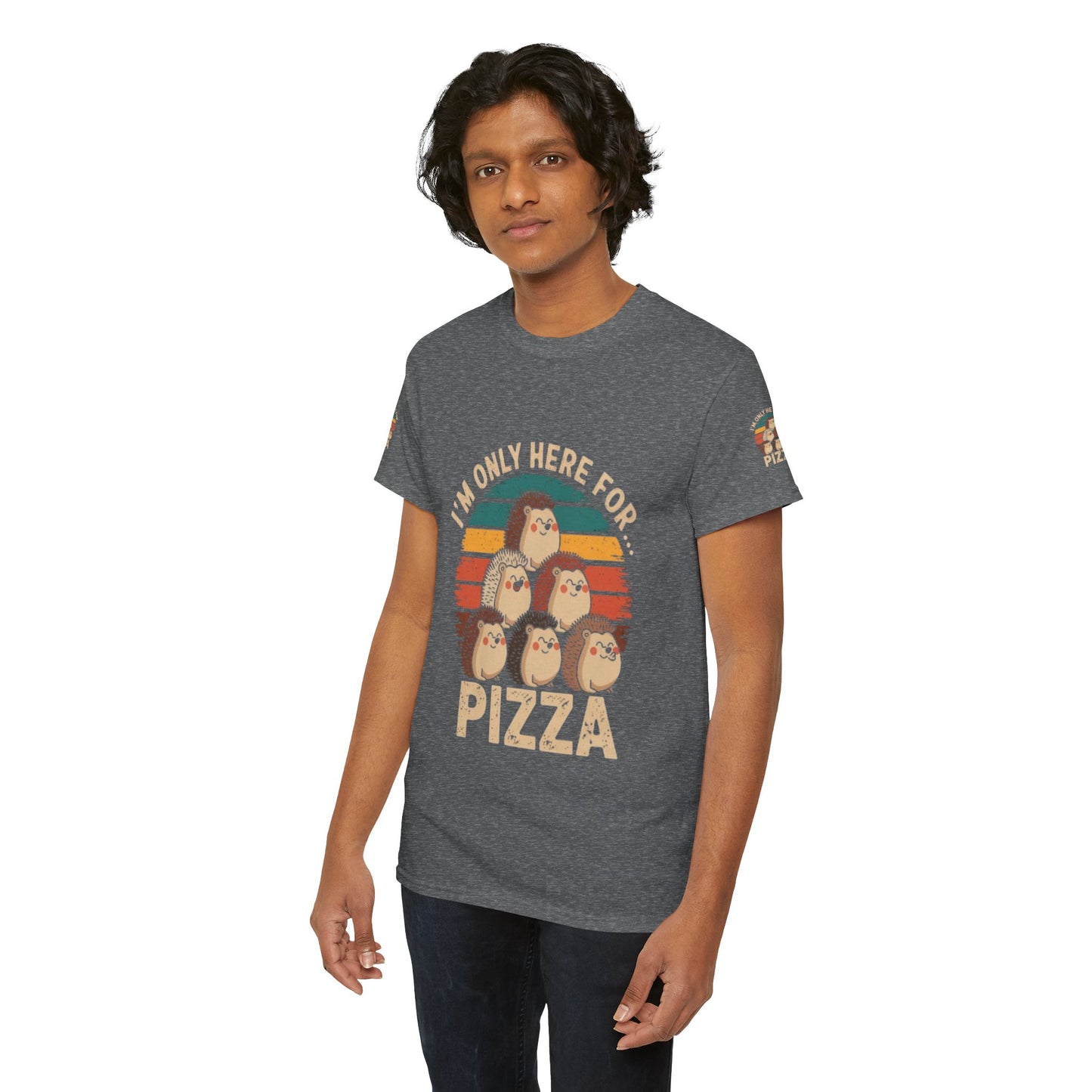 Cotton Tee -I'm only here for Pizza