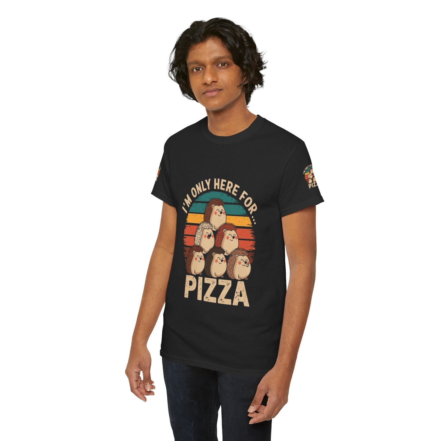 Cotton Tee -I'm only here for Pizza