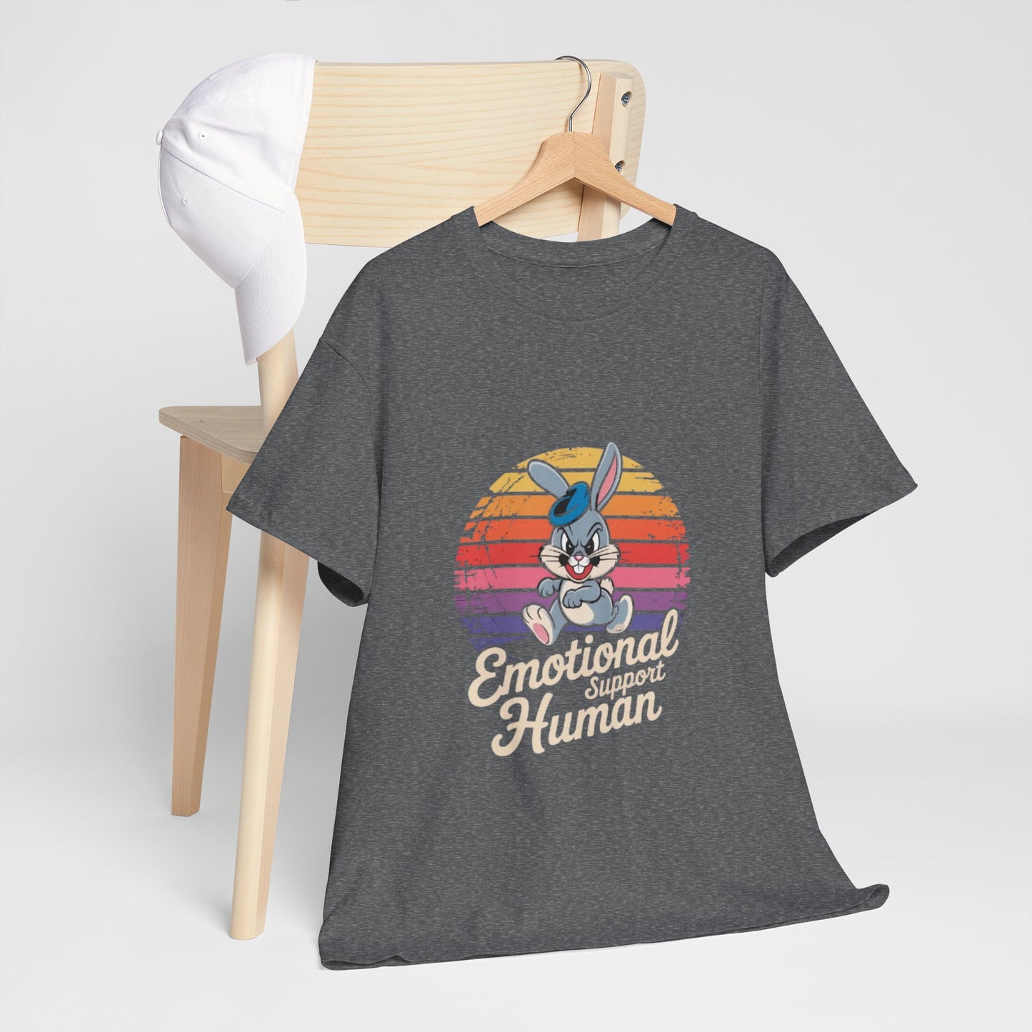 Unisex Heavy Cotton T-Shirt -Emotional Support Human Tee