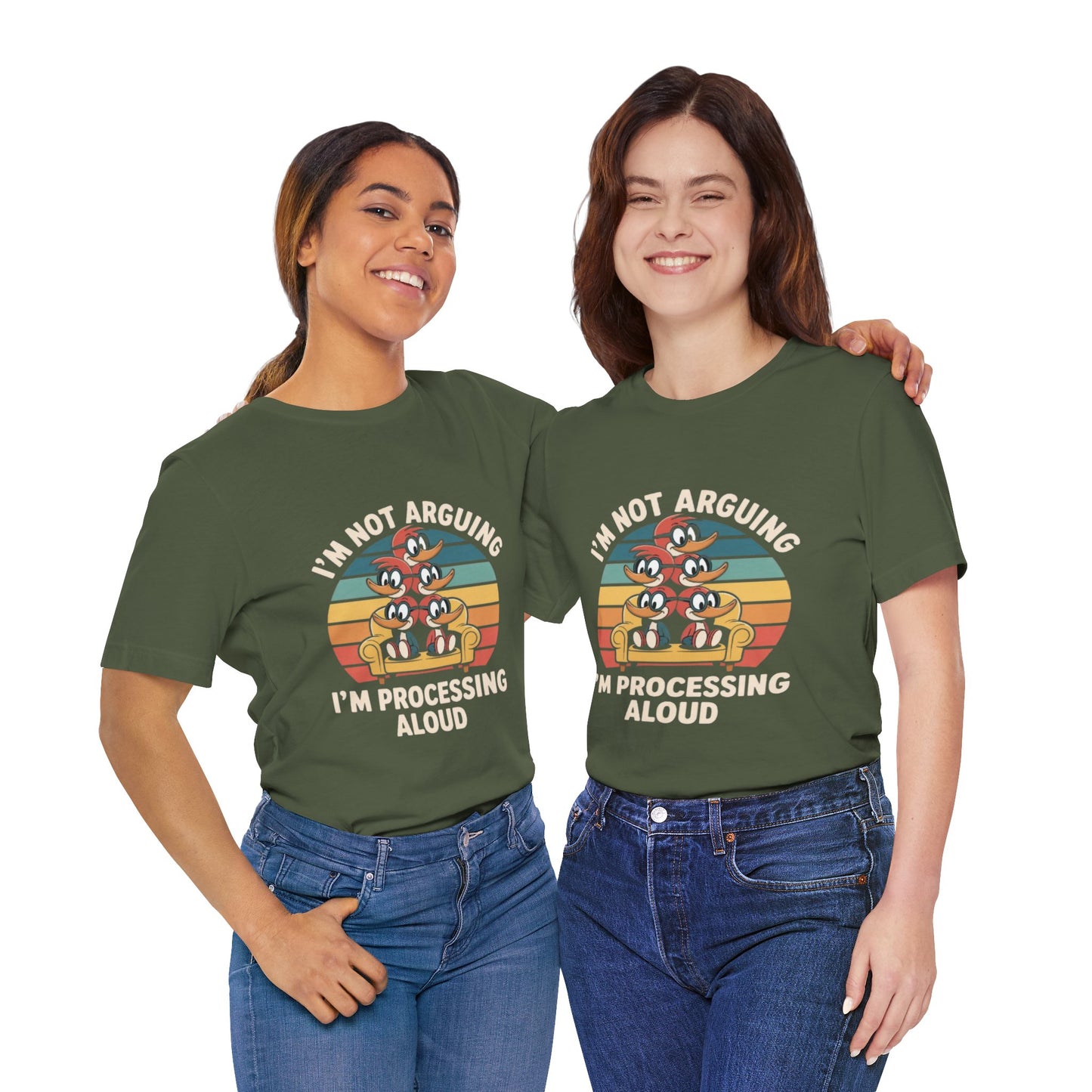Unisex Jersey Tee - I'm Not Arguing, I'm Processing Aloud