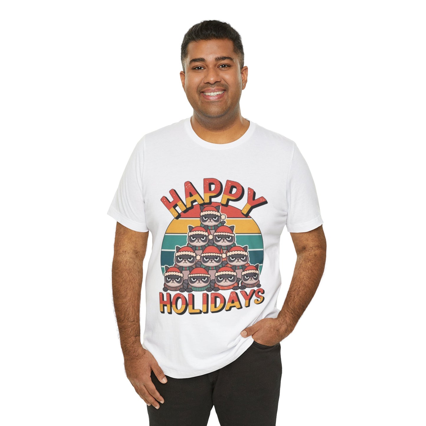 Unisex Jersey Short Sleeve Tee - Happy Holidays