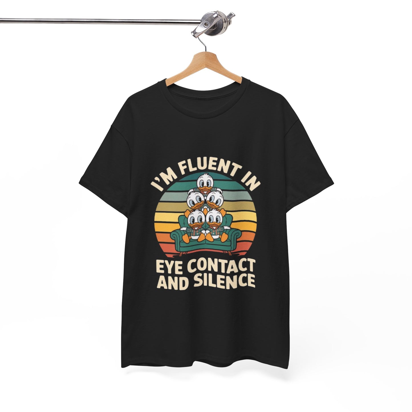 Unisex Heavy Cotton Tee -Fluent in Eye Contact