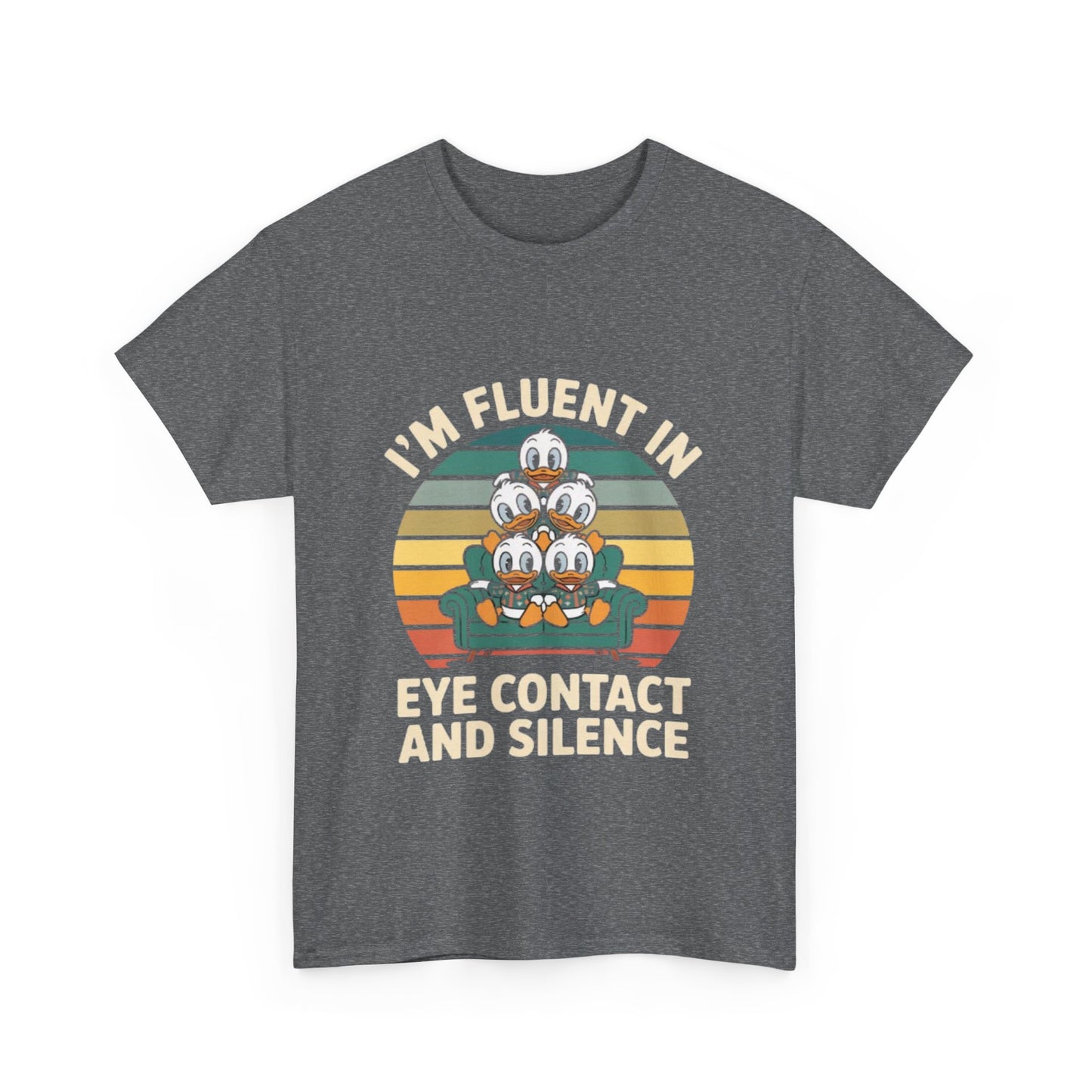 Unisex Heavy Cotton Tee -Fluent in Eye Contact