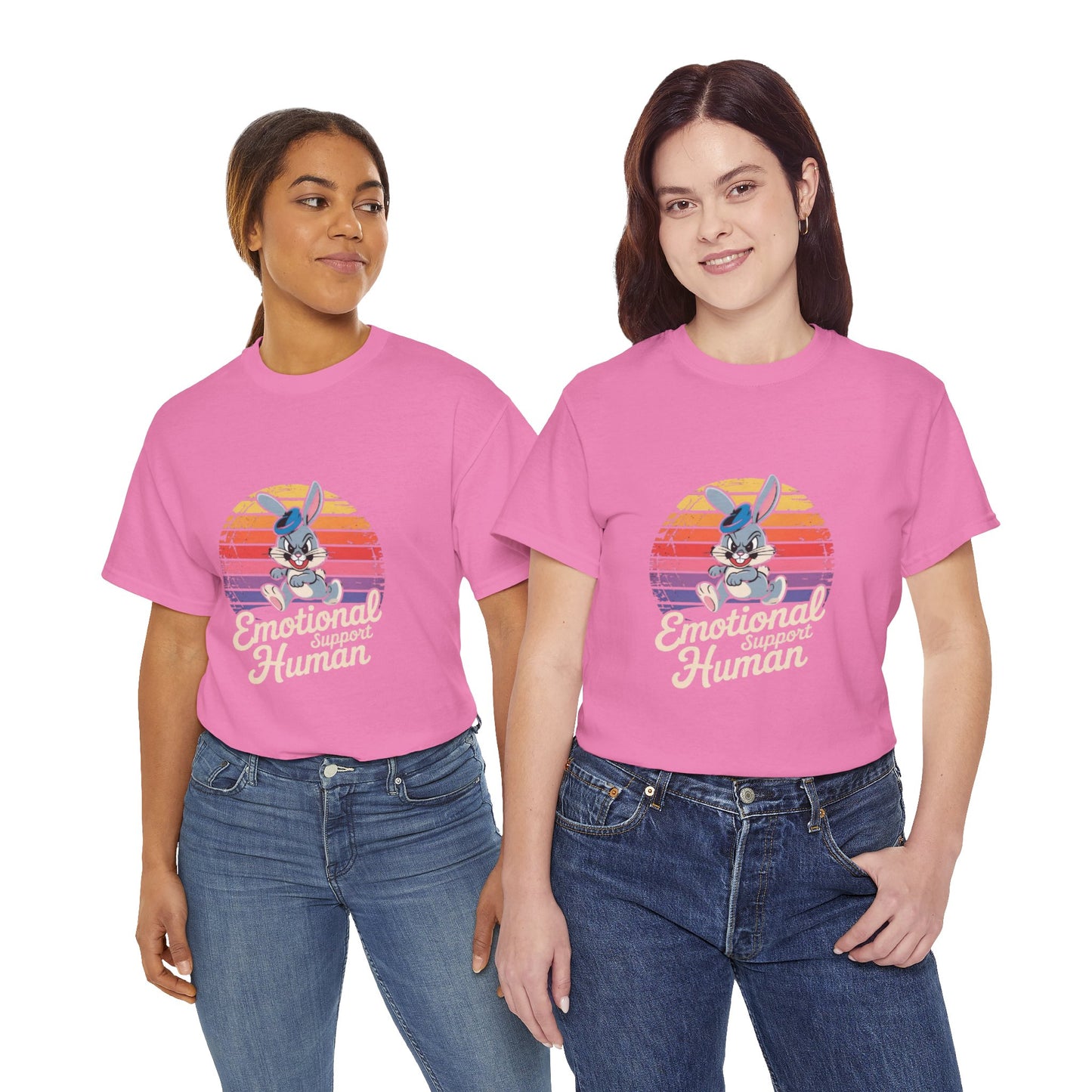 Unisex Heavy Cotton T-Shirt -Emotional Support Human Tee