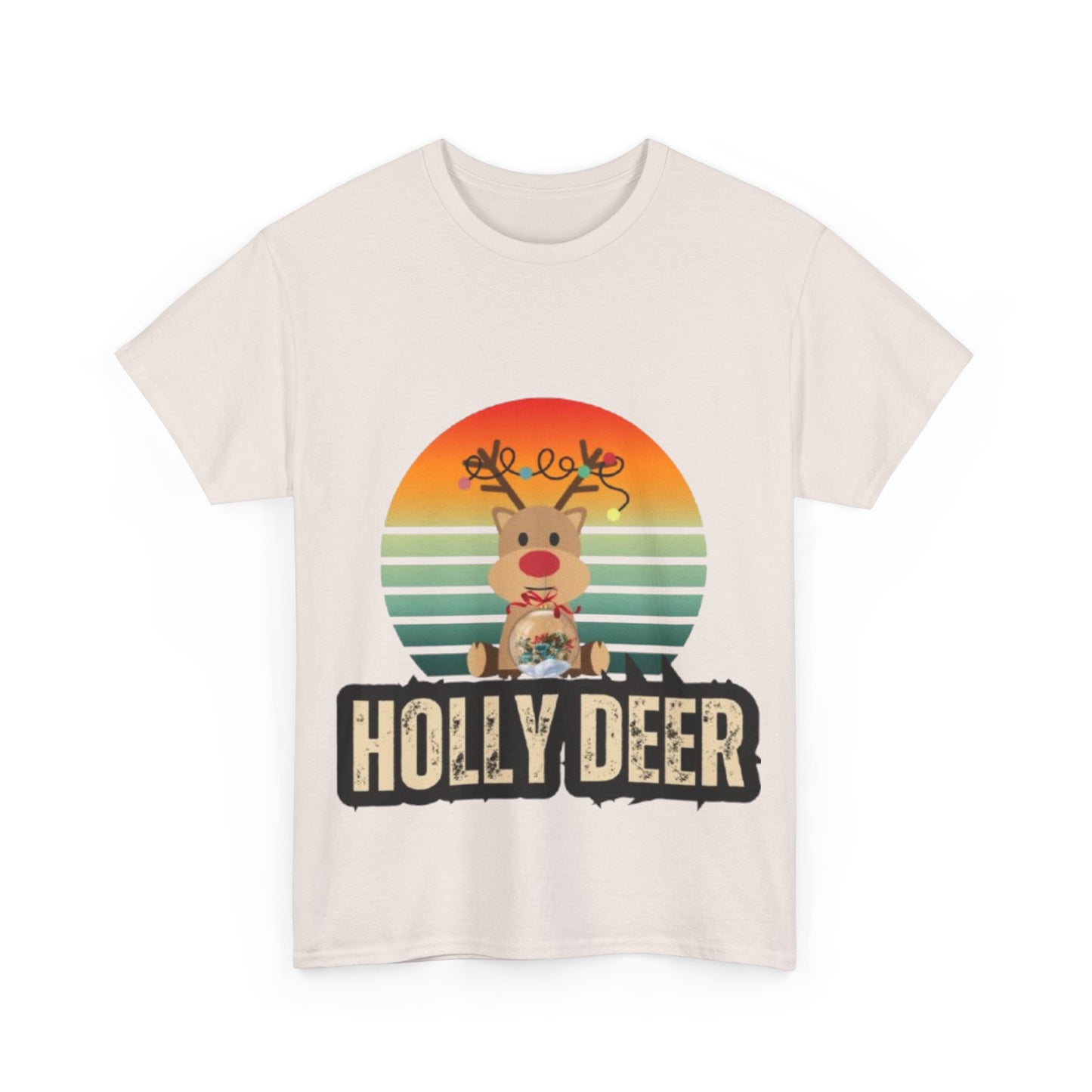 Unisex Cotton Tee -Holly Deer