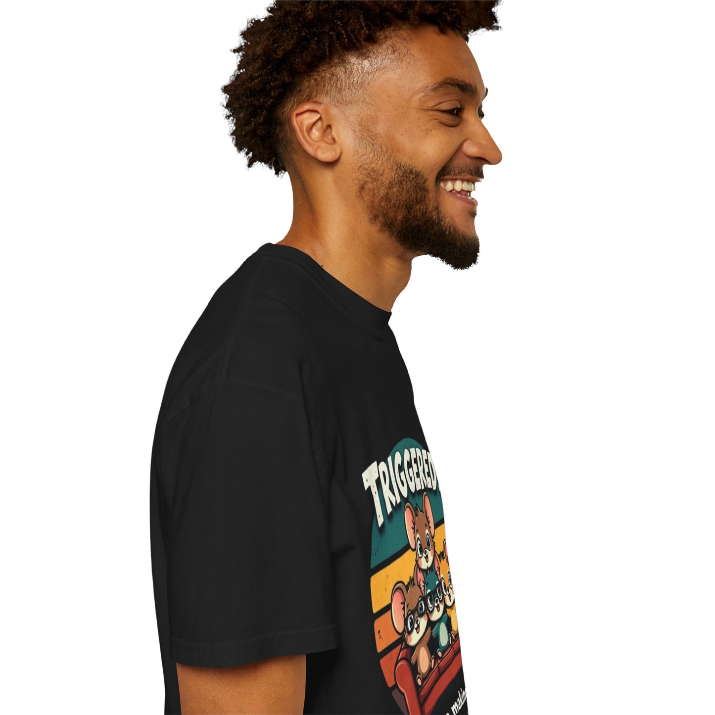 Funny Unisex Garment-Dyed T-Shirt - Triggered? Good, We're Making Progress