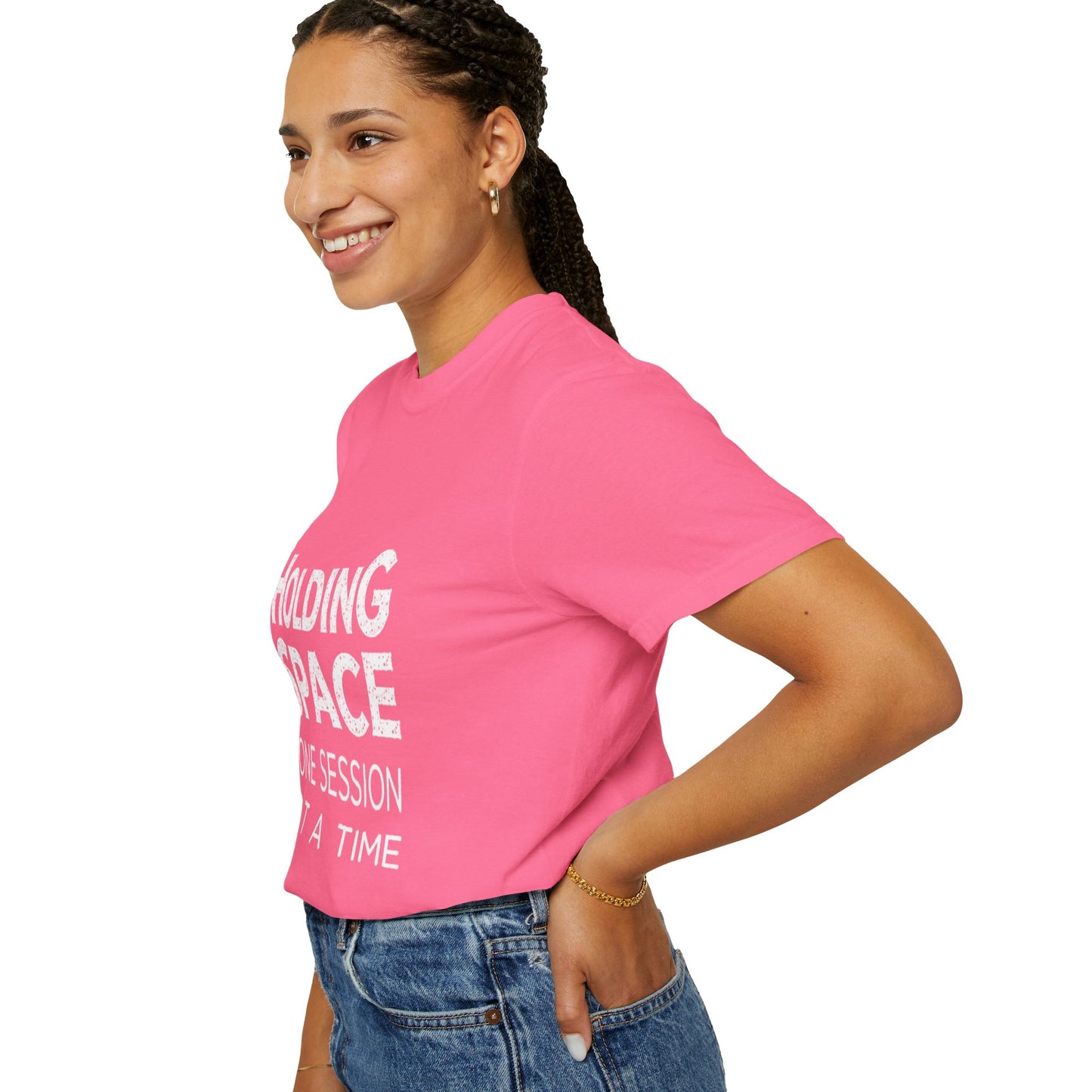 Unisex Garment-Dyed T-shirt -Holding Space